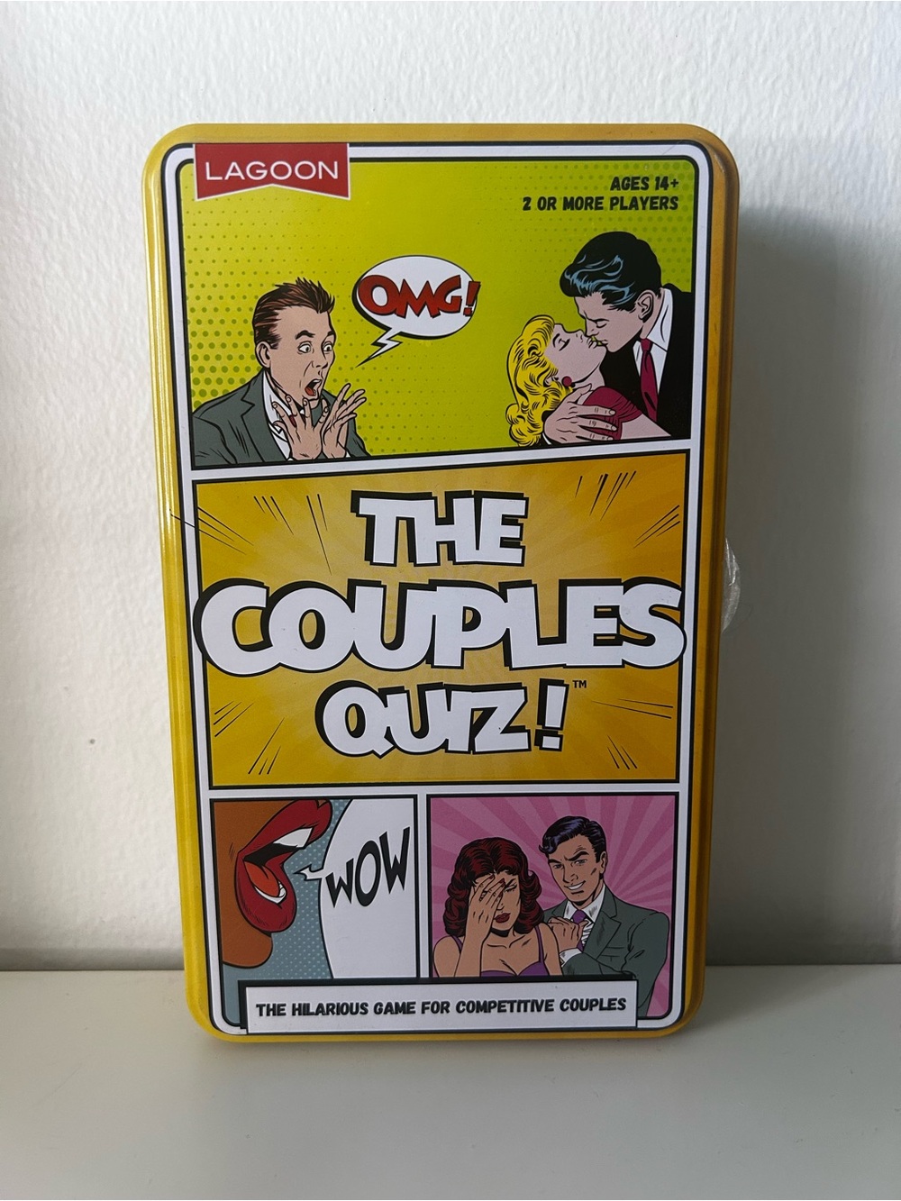 The Couples Quiz! Card Game - Yellow Tin